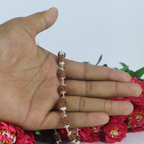 3 Mukhi Rudraksha Mala - Silver