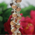 6 Mukhi Rudraksha Mala - Silver