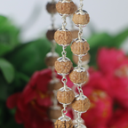 7 Mukhi Rudraksha Mala - German Silver