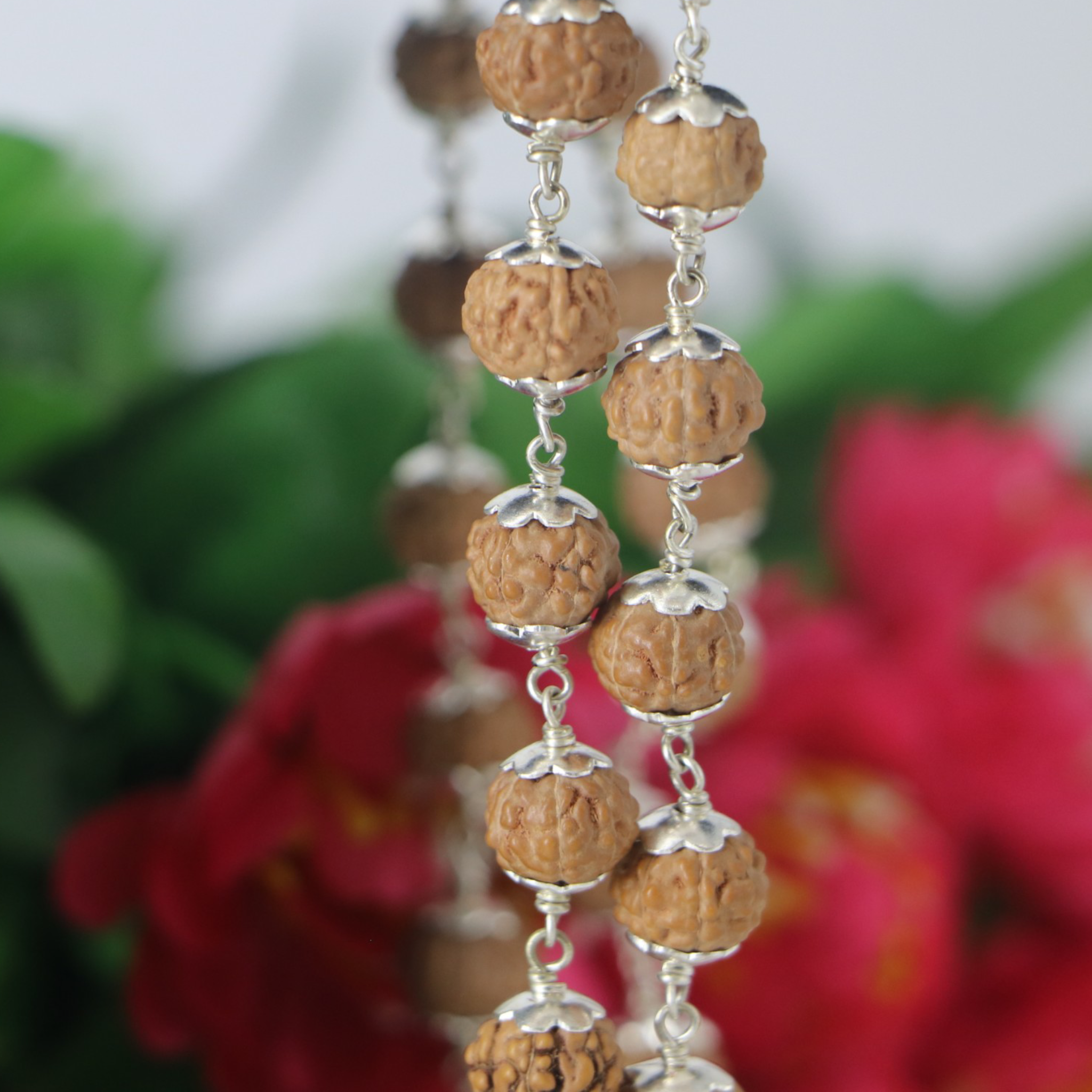 7 Mukhi Rudraksha Mala - German Silver