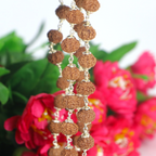 9 Mukhi Rudraksha Mala - German Silver