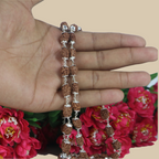 3 Mukhi Rudraksha Mala - Silver