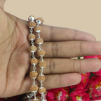 6 Mukhi Rudraksha Mala - Silver