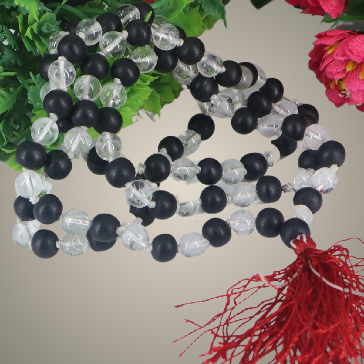 Karungali & Sphatik Combo Mala