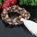 Sphatik  &  Rudraksha Combo Mala