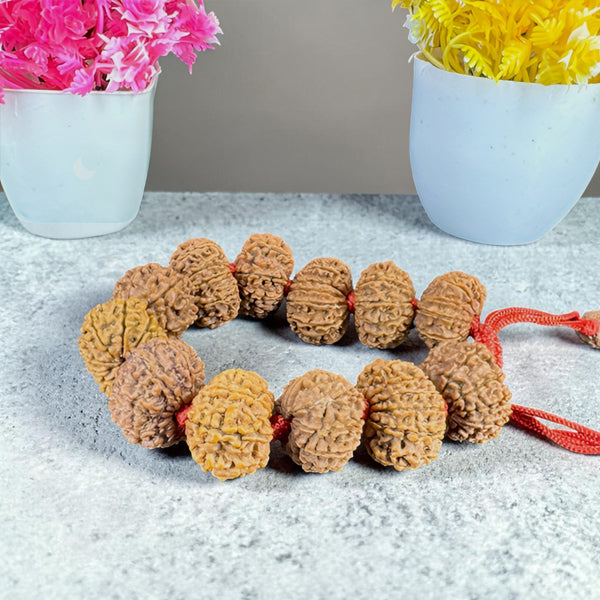 "Premium original 12 Mukhi Nepali Rudraksha Bracelet crafted with authentic Rudraksha beads, valued for spiritual significance and traditional elegance."