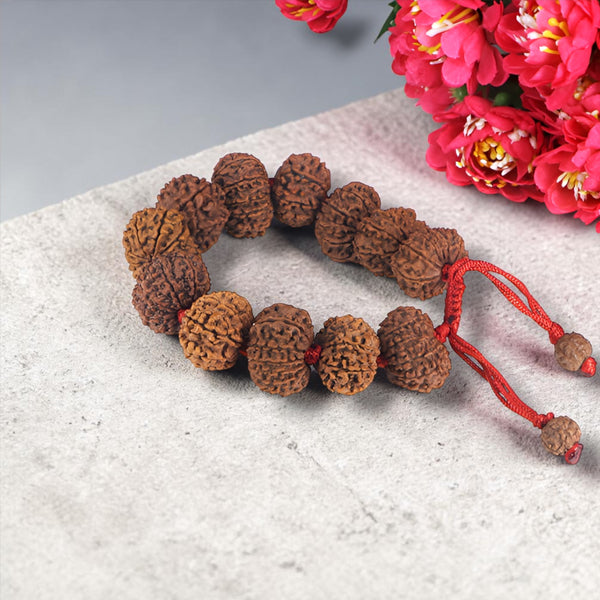 "Premium original 12 Mukhi Nepali Rudraksha Bracelet crafted with authentic Rudraksha beads, valued for spiritual significance and traditional elegance."