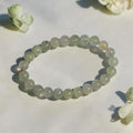 "Premium natural Prehnite Stone Bracelet with polished gemstone beads, crafted for elegance, beauty, and positive energy."