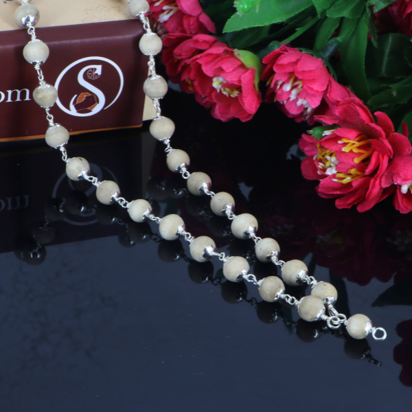 "Premium Tulsi Mala made with sacred Tulsi beads for devotion, spirituality, and traditional elegance."