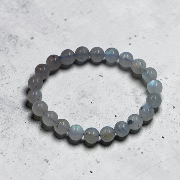 "Premium natural Labradorite Stone Bracelet with polished gemstone beads, crafted for elegance, beauty, and positive energy."