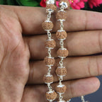 6 Mukhi Rudraksha Mala - German Silver