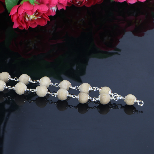 "Premium Tulsi Mala made with sacred Tulsi beads for devotion, spirituality, and traditional elegance."