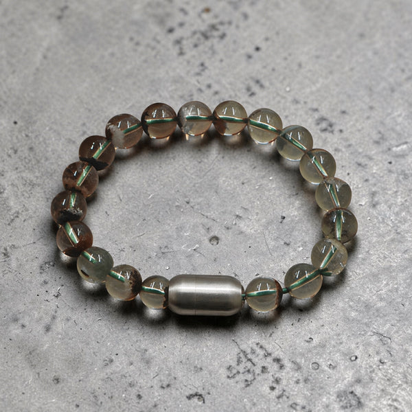 "Premium natural Phantom Quartz Stone Bracelet with polished gemstone beads, crafted for elegance, beauty, and positive energy."
