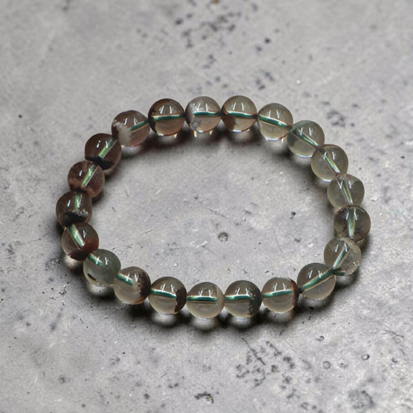 "Premium natural Phantom Quartz Stone Bracelet with polished gemstone beads, crafted for elegance, beauty, and positive energy."