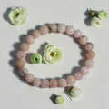 "Premium natural Pink Opal Stone Bracelet with polished gemstone beads, crafted for elegance, beauty, and positive energy."