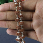 8 Mukhi Rudraksha Mala - German Silver