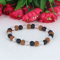 Karugli ,Rudraksha & Sphatik  Bracelet