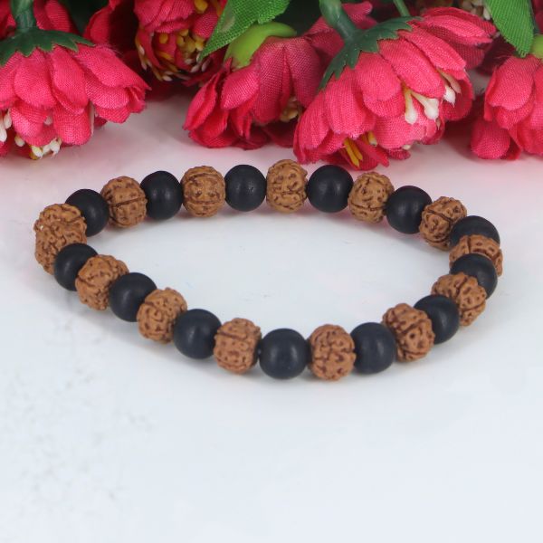 Karugli & Rudraksha  Bracelet