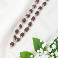 3 Mukhi Rudraksha Mala - Silver