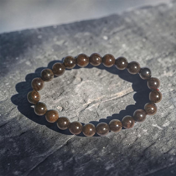 "Premium natural Bronzite Stone Bracelet with polished gemstone beads, crafted for elegance, beauty, and positive energy."