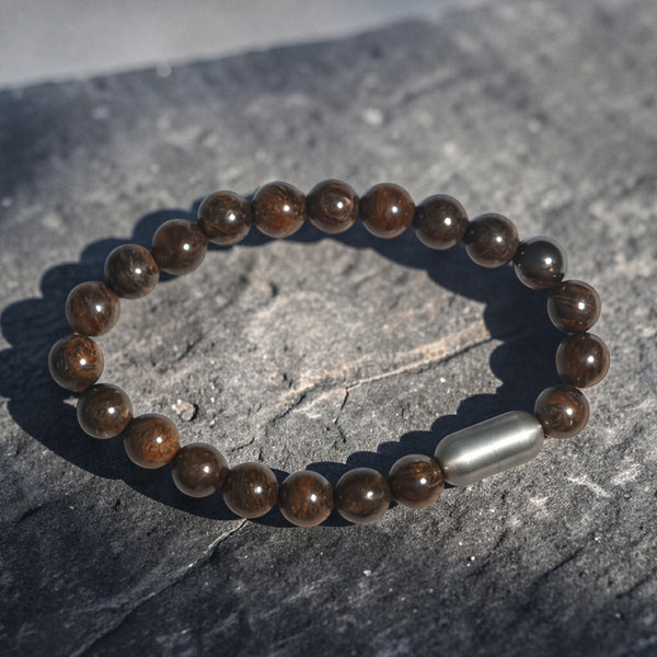 "Premium natural Bronzite Stone Bracelet with polished gemstone beads, crafted for elegance, beauty, and positive energy."