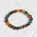"Premium Om Mani Padme Stone Bracelet with spiritual engraved beads, crafted for elegance, mindfulness, and positive energy."