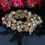 7 Mukhi Rudraksha Mala - Silver