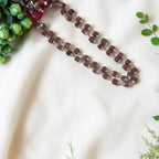 4 Mukhi Rudraksha Mala - Silver