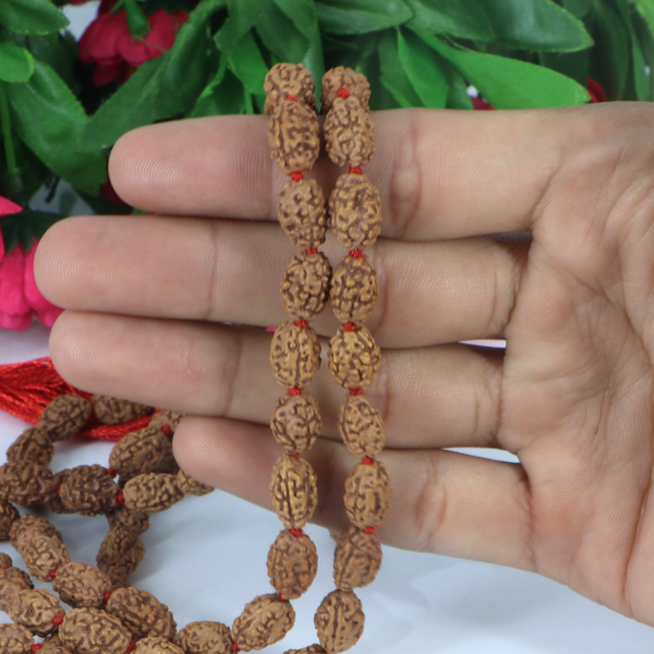3 Mukhi Rudraksha Mala