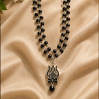 54+1 Beads Karungali Mala with German Silver Capping