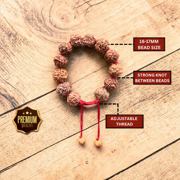 5 Mukhi Rudraksha Bracelet -Nepali