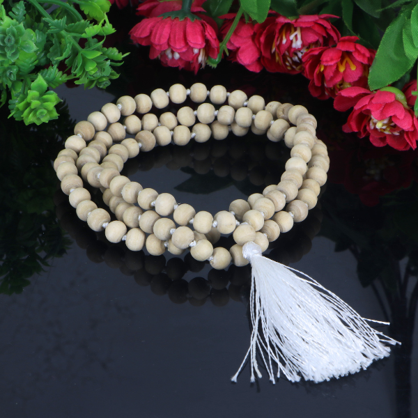 "Premium Tulsi Mala made with sacred Tulsi beads for devotion, spirituality, and traditional elegance."