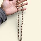 5 Mukhi Rudraksha Mala - German Silver