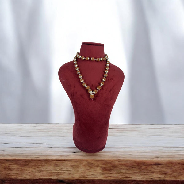 5 Mukhi Rudraksha Mala - German Silver