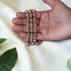 6 Mukhi Rudraksha Mala - Silver