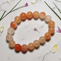 "Premium natural Carnelian Stone Bracelet with polished gemstone beads, crafted for elegance, beauty, and positive energy."