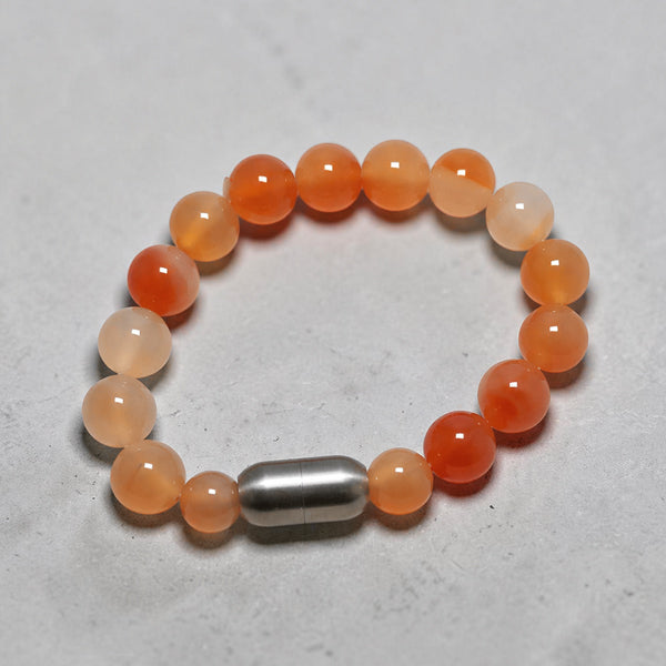 "Premium natural Carnelian Stone Bracelet with polished gemstone beads, crafted for elegance, beauty, and positive energy."