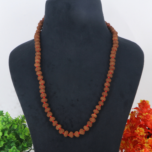 10 Mukhi Rudraksha Mala with authentic natural 10 Mukhi Rudraksha beads, handcrafted spiritual mala for meditation, chanting, protection, positivity, and spiritual well-being