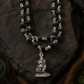 54+1 Beads Karungali Mala with German Silver Capping