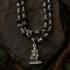 54+1 Beads Karungali Mala with German Silver Capping