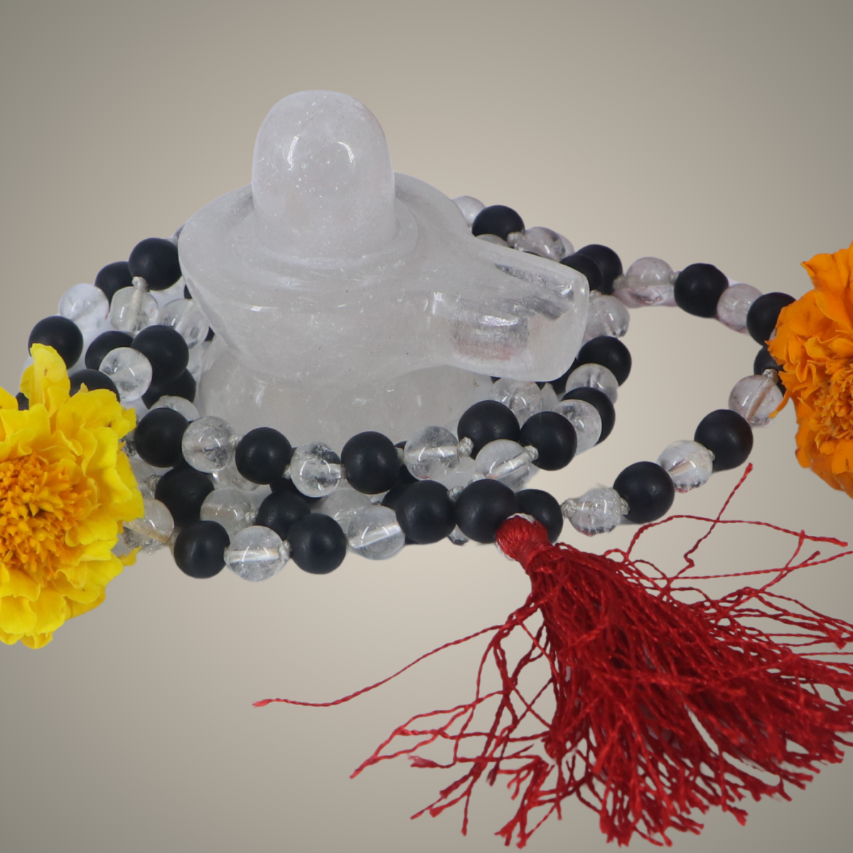 Karungali & Sphatik Combo Mala