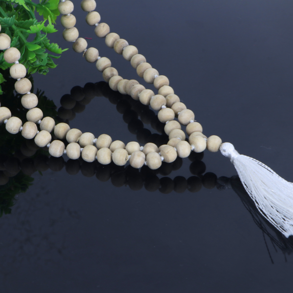 "Premium Tulsi Mala made with sacred Tulsi beads for devotion, spirituality, and traditional elegance."