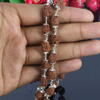 3 Mukhi Rudraksha Mala - German Silver