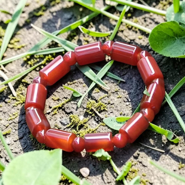"Premium natural Carnelian Stone Bracelet with polished gemstone beads, crafted for elegance, beauty, and positive energy."