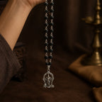 54+1 Beads Karungali Mala with German Silver Capping