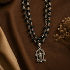 54+1 Beads Karungali Mala with German Silver Capping