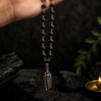 54+1 Beads Karungali Mala with German Silver Capping