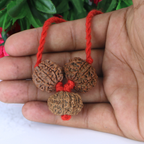 "Premium Rudraksha Kavach for Protection (Raksha) with original 9 Mukhi, 10 Mukhi, and 11 Mukhi Rudraksha beads, crafted with spiritual significance and traditional elegance."