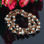 4 Mukhi Rudraksha Mala - German Silver