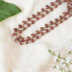 9 Mukhi Rudraksha Mala - Silver